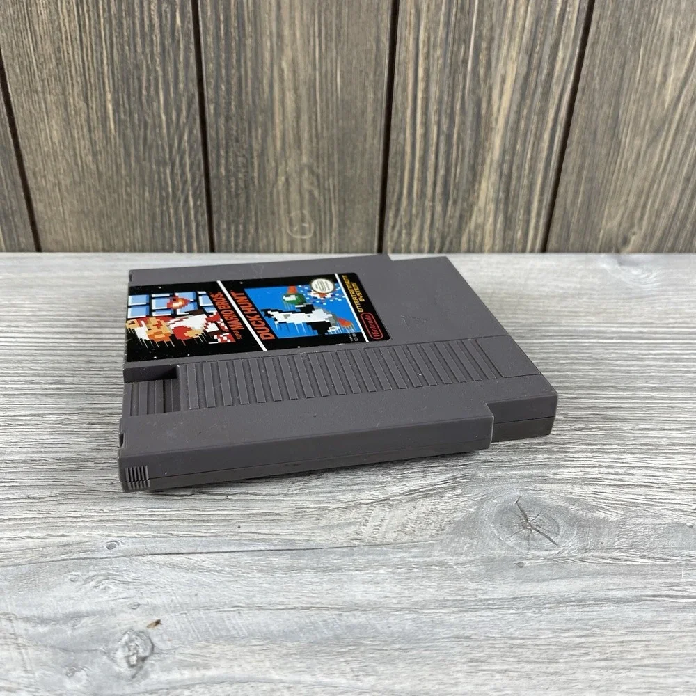 Super Mario Bros Duck Hunt Nintendo Cartridge Video Game NES Cart Tested 1985